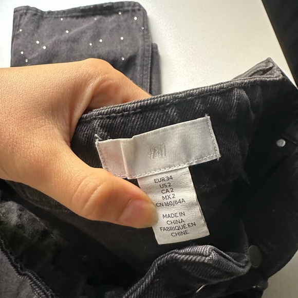 H&M RHINESTONE JEANS - Picture 2 of 2
